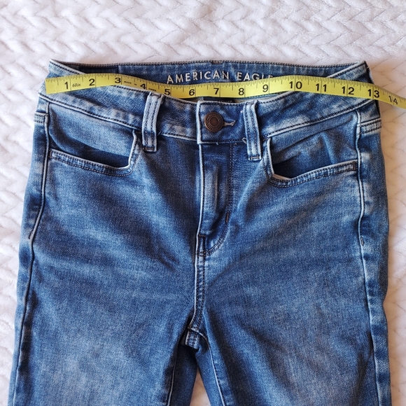 AEO Hi-Rise Jegging Stone Washed Jeans Size 2 Regular - Picture 4 of 11